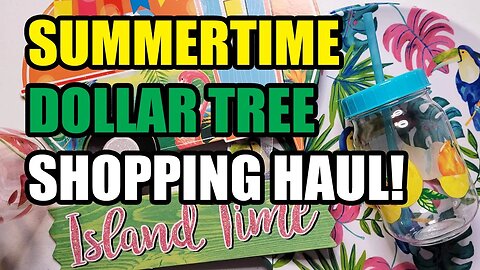 MY SUMMERTIME HAUL AT DOLLAR TREE! | Florida Adventures 🌴🌊
