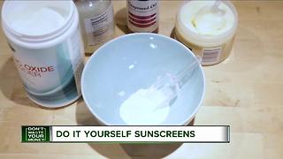Do it yourself sunscreens