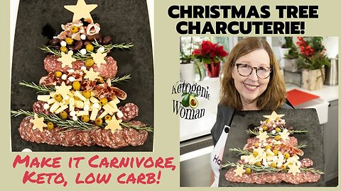 Christmas Tree Charcuterie Board | Keto, Carnivore Low Carb | Keto Appetizers for Entertaining!