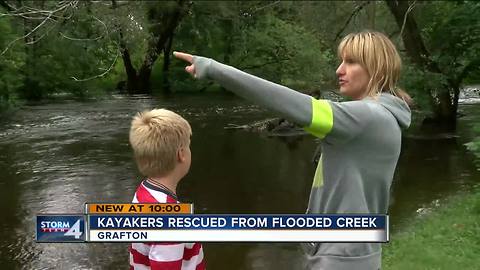 Kayakers saved by Good Samaritan in Grafton