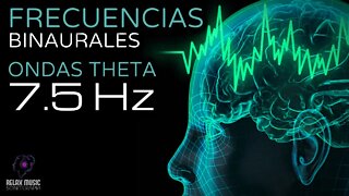 Terapia Sonido Binaural con Ondas Theta 7.5 Hz - Tono Puro - Tonos Milagrosos y Curativos