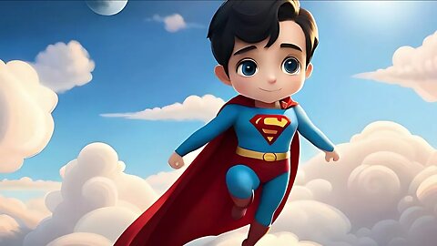 Cute and Kawaii Superman Chibi