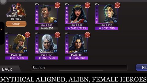 DC Legends Character Reviews: Mythical Aligned, “Alien”, Female Heroes