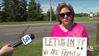 Group protests, demands DeWine allow nursing home visitation