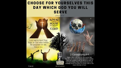 Choose which God you will serve
