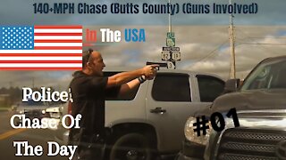 Police Chase Of The Day #01 - World Dashcam - 140+MPH Chase With Police Shoot Out