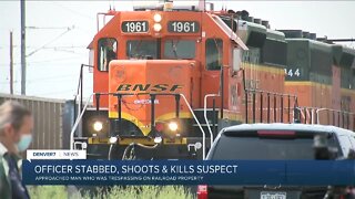 Denver police: BNSF Railway officer shoots, kills man who allegedly stabbed him Saturday morning