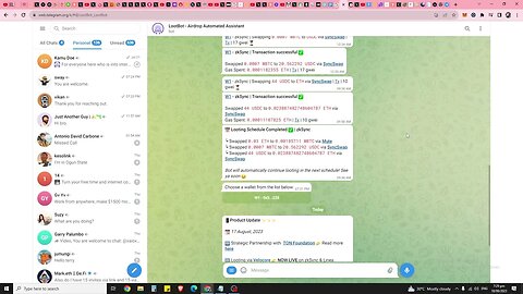 Missed The Connext Airdrop? This Telegram Bot Is Perfect Match For Layerzero And Zksync Airdrops!