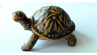 Turtle made with air dry clay