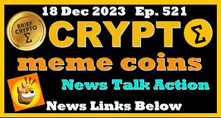 #meme #MYRO #BONK #SHIB #DOGE - BRIEF #CRYPTO VIDEO News Talk Action #Bitcoin #Halving Cycles