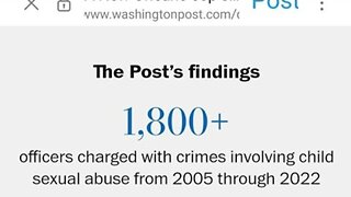 WASHINGTON POST EXPOSES U.S. POLICE FOR WIDESPREAD PREDATOR PROBLEM