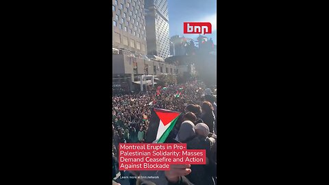 PRO PALESTINE DEMONSTRATIONS IN MONTREAL