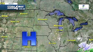 Mostly cloudy Monday, few flurries possible