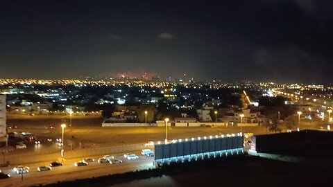 New Fireworks In UAE all in one frame view from my balcony