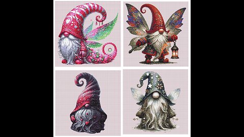 Fairy Gnome Gonk Cross Stitch Pattern by Welovit | welovit.net | #welovit