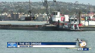 Big dredge underway in Mission Bay