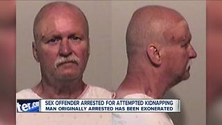 Sex offender arrested for attempted kidnapping of six-year-old girl