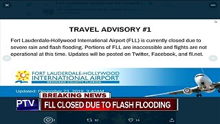 Fort Lauderdale-Hollywood International Airport closed to severe rain, flash flooding