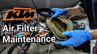 Dirt Bike Air Filter Maintenance KTM XCW