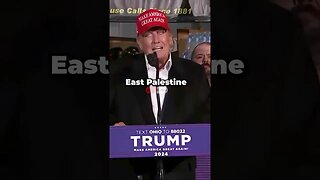 Trump DONATES Water To East Palestine 🥲🙏#shorts #disaster #trump