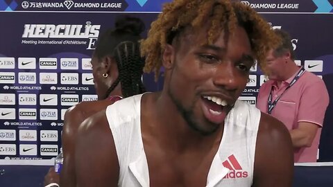 Noah Lyles Monaco Diamond League 200m Interview 19.46 200m!