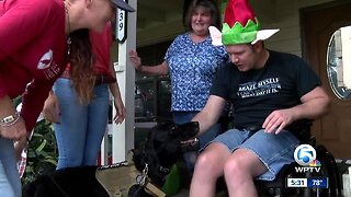 Former PBC paramedic wins service dog give-a-way