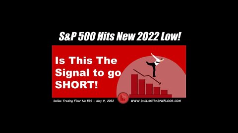 S&P 500 Hits New 2022 Low!