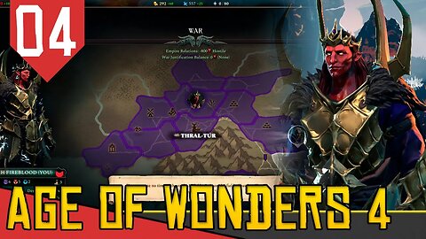 GUERRA GUERRA GUERRA - Age of Wonders 4 Valley of Wonders #04 [Gameplay PT-BR]