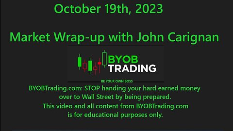 October 19th, 2023 BYOB Market Wrap Up. For educational purposes only.