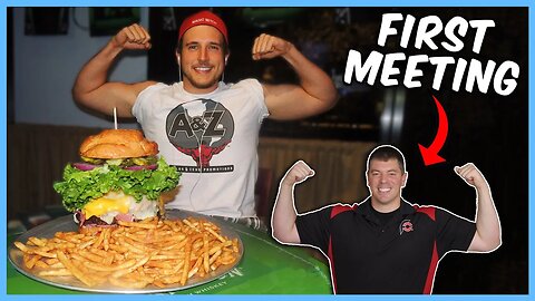 How Randy Santel and I First Met | Giant Cheeseburger Challenge in Wisconsin