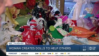 Skilled costume designer turns passion into purpose creating unique dolls to spread happiness