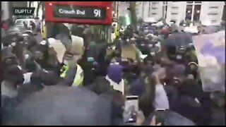 TENSE NIGERIAN PROTEST IN LONDON