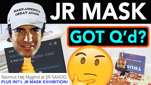 JFK Jr Mask get Q’d? POTUS say 18 at SC Rally? + Jr Exhibition in Copenhagen by Rasmus Høj Mygind