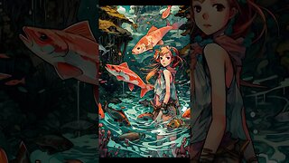 Lagoon Anime Girl - Midjourney Art - #Midjourney #tropical #anime #art