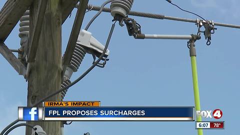 FPL proposes surcharges to recoup from Hurricane Irma
