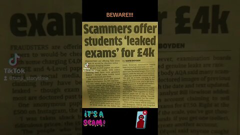 BEWARE OF SCAMMERS!! #shorts #youtubeshorts #Studying #revision