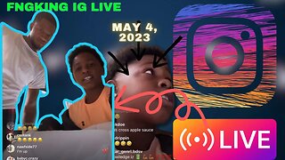 FNGKING IG LIVE: Finesse2Tymes Kid Does Online Class While On Live. *Hilarious* (04/05/23)