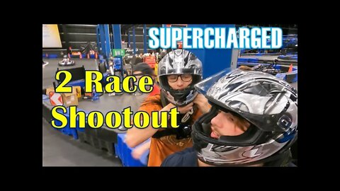 Supercharged Go Karts with my Nephews at Mohegan Sun