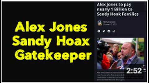 Alex Jones | Sandy Hoax Gatekeeper