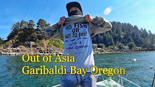 Fishing Black seabass at Garibaldi Oregon