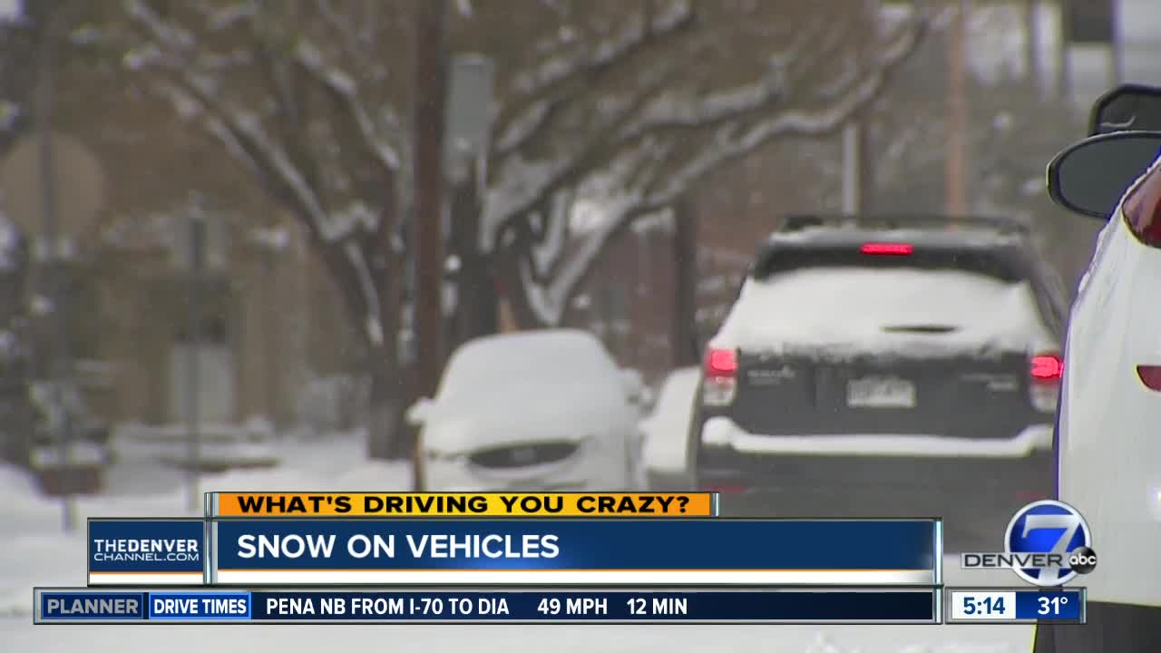 What's Driving You Crazy? Snow on vehicles