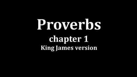 Proverbs 1 King James version