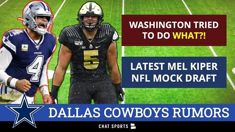 Cowboys Rumors: Commanders Tried To Trade For Dak? Sign Tyrann Mathieu? + Mel Kiper NFL Mock Draft