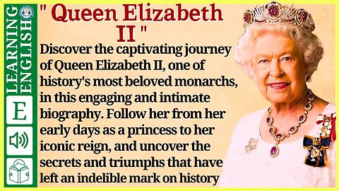 English story for listening🍁Queen Elizabeth II ( Graded Reader Level 3 ) | WooEnglish