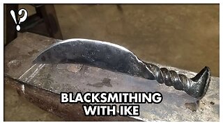 Blacksmithing with Ike! Let's finally make a knife! #blacksmithing #handmade