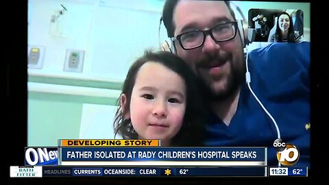 Father and daughter under examination at Rady Children's Hospital