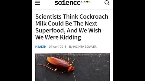 You will drink cockroach milk, and eat lab grown meat, because of a, “tick,” bite…