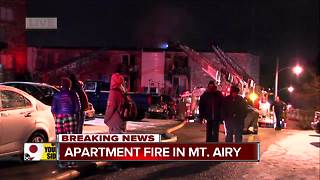 Several injured in Mount Airy apartment fire