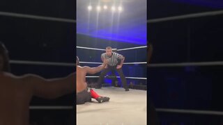 Rich Swann drop kicks Myles Hawkins in the teeth 😬