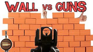 Guns VS Brick Walls What Size Caliber will Destroy A Brick Wall Best | Ballistics Test
